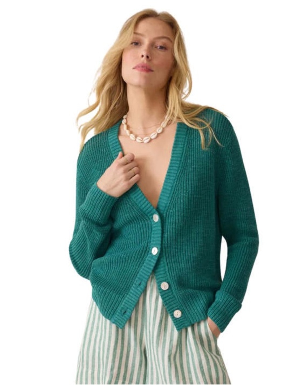Faherty Miramar Linen Cardigan